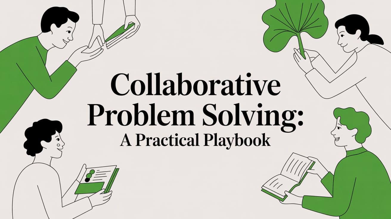 Collaborative Problem Solving: A Practical Playbook