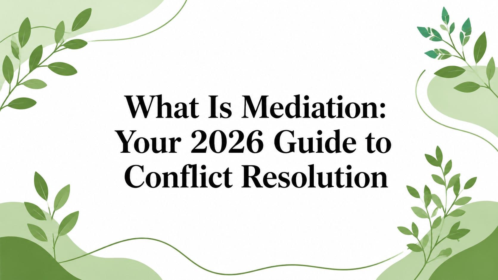 What Is Mediation: Your 2026 Guide to Conflict Resolution